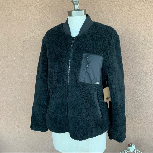 Vans Mist Fog Sherpa Bomber Jacket - Picture 4 of 15